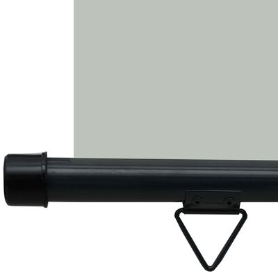 vidaXL Toldo lateral para varanda 140x250 cm cinzento