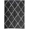 vidaXL Tapete shaggy de pelo alto PAMPLONA 200x280 cm preto e creme