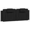 vidaXL Estrutura de cama Viana sem colch&atilde;o 140x190 cm couro artificial preto