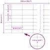 vidaXL Cerca de campo Prateado 25 x 0,8 m A&ccedil;o galvanizado