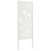 vidaXL Tela de Privacidade para Jardim Fretwork Branco 50 x 140 cm