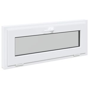 vidaXL Janela de por&atilde;o RISOR 110 x 40 cm PVC e Vidro