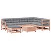 vidaXL 8 pcs conj. lounge jardim c/ almofad&otilde;es madeira douglas maci&ccedil;a