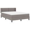 vidaXL Cama Box Cinzento-acastanhado 200 x 160 cm Poli&eacute;ster
