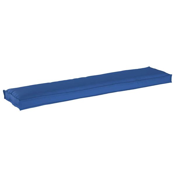 vidaXL Travesseiro de palete Azul Royal 180 x 40 x 8 cm Tecido Oxford