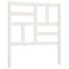 vidaXL Cabeceira de cama 96x4x104 cm pinho maci&ccedil;o branco