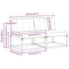vidaXL 2 Pe&ccedil;a Sof&aacute; M&eacute;dio Externo Madeira S&oacute;lida de Ac&aacute;cia Natural