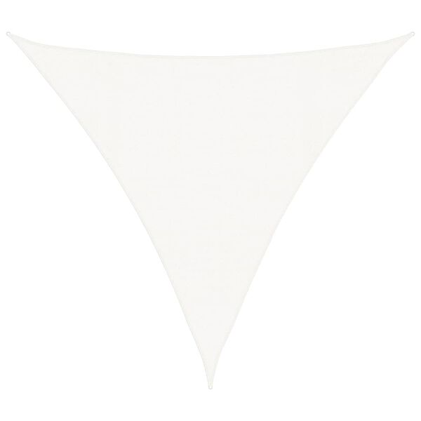 vidaXL Para-sol estilo vela 160 g/m&sup2; 4x4x4 m PEAD branco