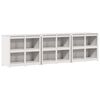 vidaXL Arm&aacute;rio de cozinha para exterior MEPPEL 3 unid. Branco