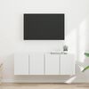 vidaXL Arm&aacute;rio de TV de Parede 2 pcs Branco 59,5 x 31 x 40 cm