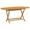 vidaXL Mesa de jardim dobr&aacute;vel 120x70x75 cm madeira eucalipto maci&ccedil;a