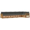 vidaXL Conjunto de Sof&aacute;s para Exterior 6 pcs Natural e Antracite