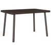vidaXL Mesa de centro de jardim retangular 60x40x37cm vime PE castanho