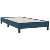 vidaXL Estrutura de cama sem colch&atilde;o 100x220 cm veludo azul-escuro
