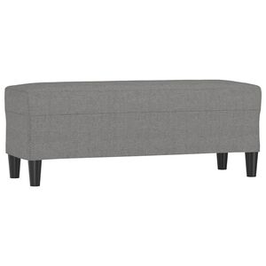 vidaXL Banco 100x35x41 cm tecido cinza-escuro