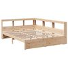 vidaXL Cama com estante sem colch&atilde;o 160x200 cm pinho maci&ccedil;o