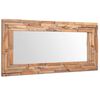 vidaXL Espelho decorativo em teca 120x60 cm retangular