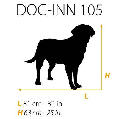 Ferplast Jaula para cães Dog-Inn 105 108,5x72,7x76,8 cm cinzento