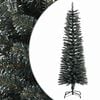 vidaXL &Aacute;rvore de Natal artificial fina com suporte 150 cm PVC verde