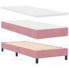 vidaXL Cama Box com colch&atilde;o com cabeceira Rosa 200 x 80 cm Veludo