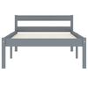 vidaXL Estrutura de cama c/ 2 gavetas 100x200 cm pinho maci&ccedil;o cinzento