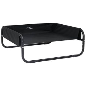 vidaXL Cama para Cachorro Manual Preto 75 x 75 x 30 cm A&ccedil;o