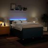 vidaXL Cama com molas/colch&atilde;o 140x200 cm tecido azul