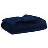 vidaXL Edredom de Ver&atilde;o Simples Azul Escuro 200 x 220 cm Microfibra