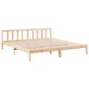 vidaXL Cama extra longa sem colchão 200x210 cm madeira de pinho maciça