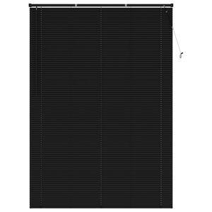 vidaXL Cortina Veneziana Manual Ajust&aacute;vel Preto 213 x 160 cm PVC