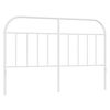 vidaXL Cabeceira de substitui&ccedil;&atilde;o 150 cm metal branco