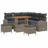 vidaXL Conjunto de Sof&aacute; de Jardim 8 unid. 7-N&uacute;mero de lugares Cinzeto