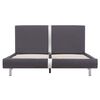vidaXL Estrutura de cama 140x200 cm couro artificial cinzento