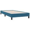 vidaXL Cama com molas/colch&atilde;o 100x210 cm veludo azul-escuro