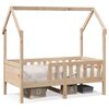 vidaXL Cama infantil formato casa 70x140 cm madeira de pinho maci&ccedil;a