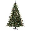 vidaXL &Aacute;rvore de Natal Artificial Verde 240 cm PVC, Metal e Pl&aacute;stico