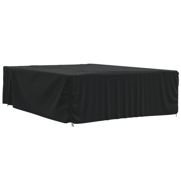 vidaXL Capas p/ mob&iacute;lia de jardim 2pcs 350x260x90 cm 420D oxford preto