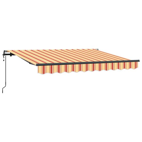 vidaXL Toldo Retr&aacute;til Amarelo 350 x 200 cm tecido