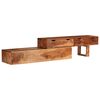 vidaXL M&oacute;vel de TV 200x30x35 cm madeira de ac&aacute;cia maci&ccedil;a castanho