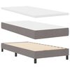 vidaXL Cama Box Cinzento-acastanhado 200 x 160 cm Poli&eacute;ster