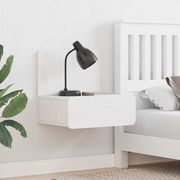 vidaXL Mesa-de-cabeceira com gaveta 2 pcs Branco 44 x 32,5 x 40 cm