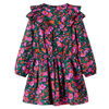 Vestido de crian&ccedil;a com mangas compridas rosa-brilhante 104
