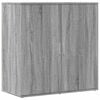 vidaXL Aparador 79x38x80 cm derivados de madeira cinzento sonoma