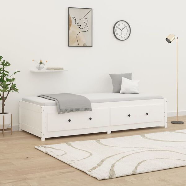 vidaXL Espreguiçadeira sem colchão 75x190 cm branco