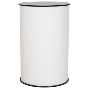 vidaXL Balc&atilde;o de exposi&ccedil;&atilde;o Preto e Branco &Oslash; 60 x 93 cm