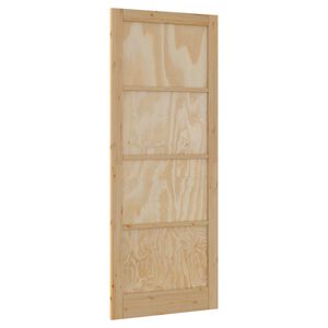 vidaXL Porta Interna 83 x 232 cm Contraplacado Natural