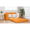 vidaXL Sof&aacute;-Cama 60cm Amarelo Escuro tecido
