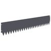 vidaXL Acabamento para Gramado 30 pcs 103 x 20 cm A&ccedil;o Antracite