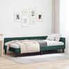 vidaXL Estrutura de Cama de Canto Verde Escuro 80 cm x 200 cm Veludo