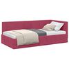vidaXL Estrutura de Cama de Canto Vinho Vermelho 100 cm x 200 cm